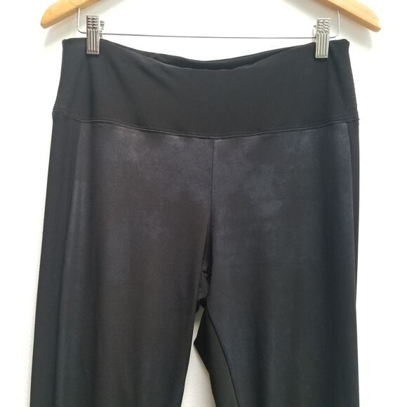 Sympli Iridescent Front Black Leggings High Rise Size 12 - Picture 2 of 14